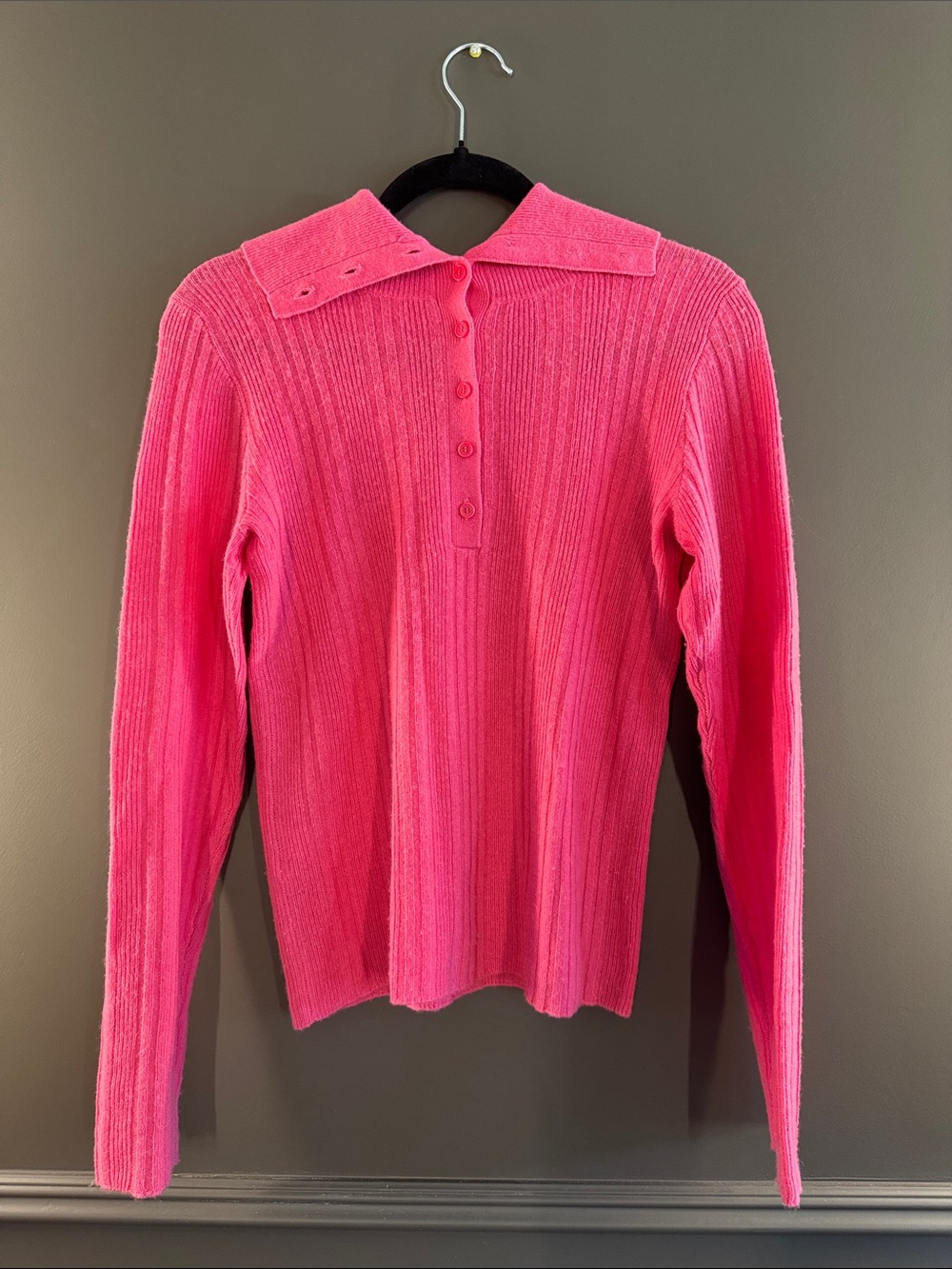 NAADAM Wool Cashmere Reversible Sweater Pink M